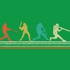 Men's Design By Humans Vintage Distressed Baseball Swing By LuckyCharm99 T-Shirt - 2 of 2