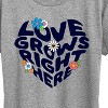 Women's - Instant Message - Love Grows Right Here Short Sleeve Graphic T-Shirt - 2 of 4