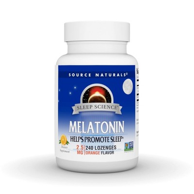 Melatonin 2.5mg Sublingual-Orange by Source Naturals, Inc.  -  240 Lozenge