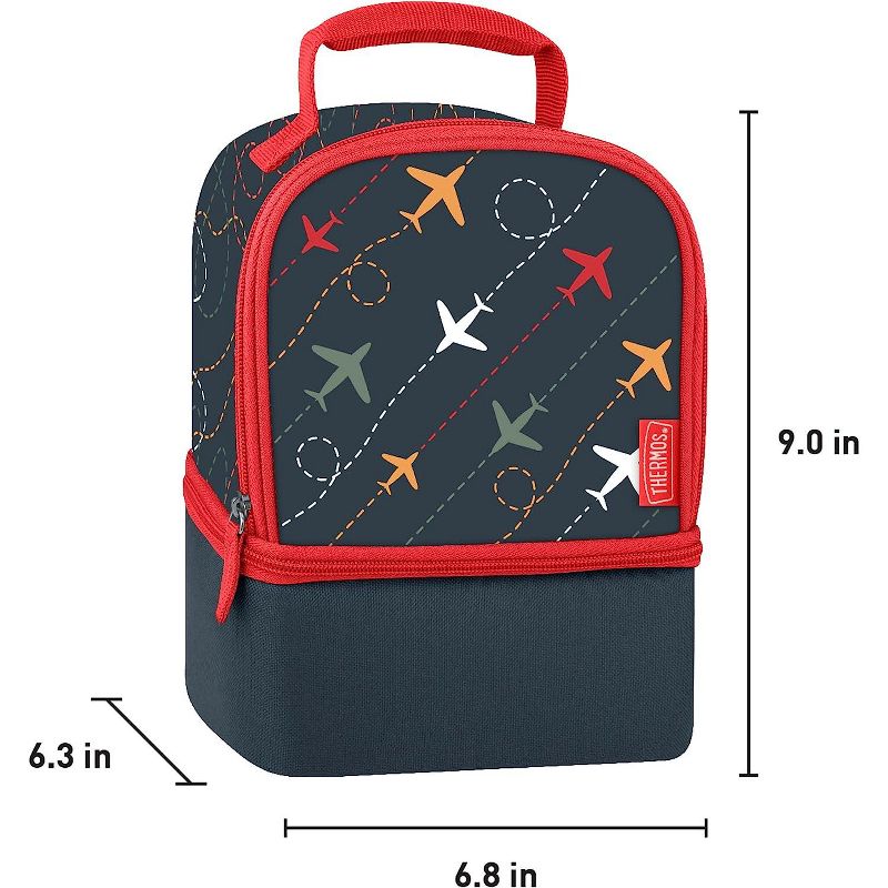 THERMOS Non- Licensed Dual Lunch Kit, Flight Path, 3 of 4