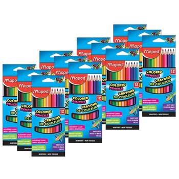 Maped Color'Peps Triangular Colored Pencils, Assorted Colors, Pack of 48  (832