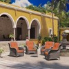 UPTIOT 4 Piece Multiple Chairs Seating Group with Cushions - 4 of 4