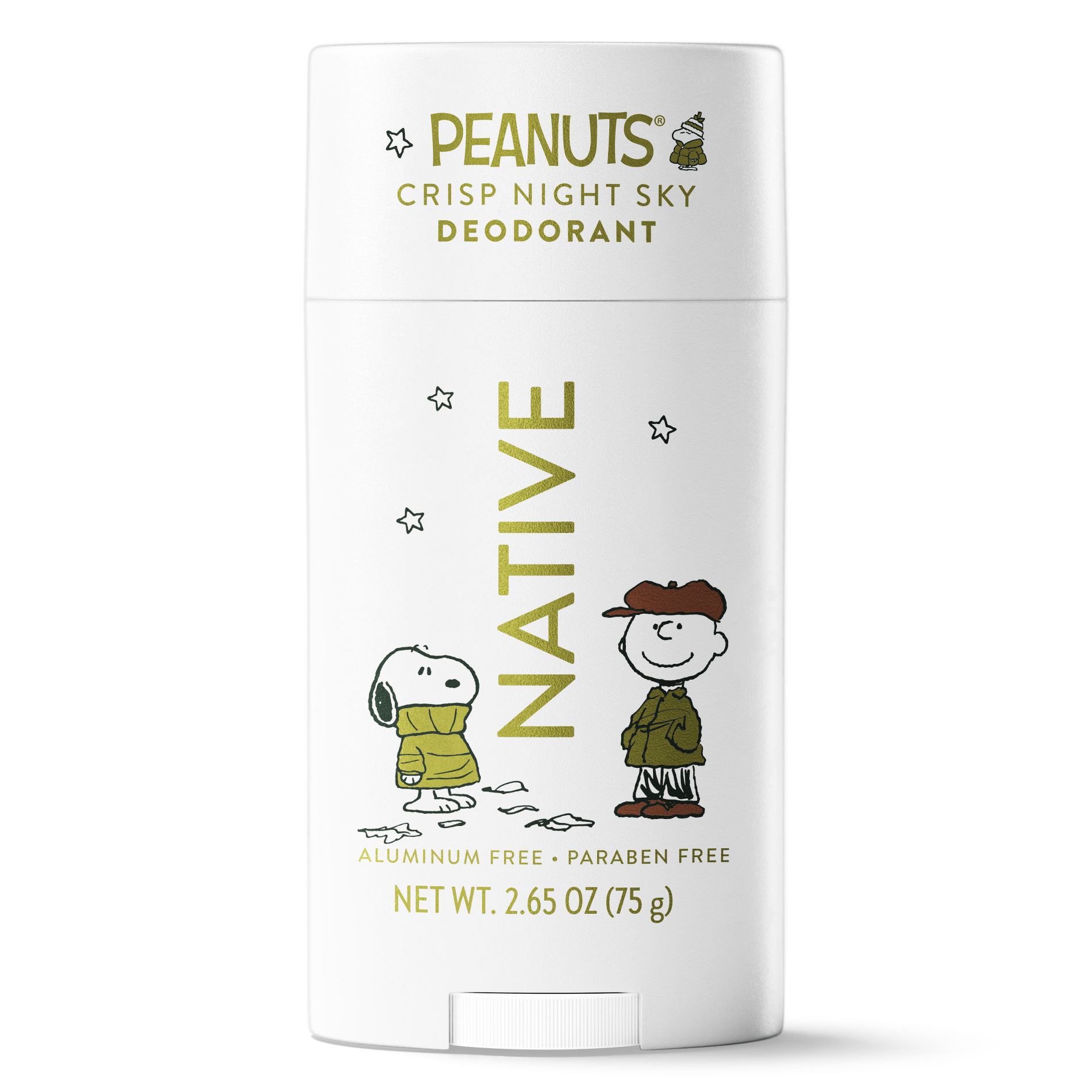 Native Peanuts Limited Edition Deodorant - Crisp Night Sky - 2.65oz