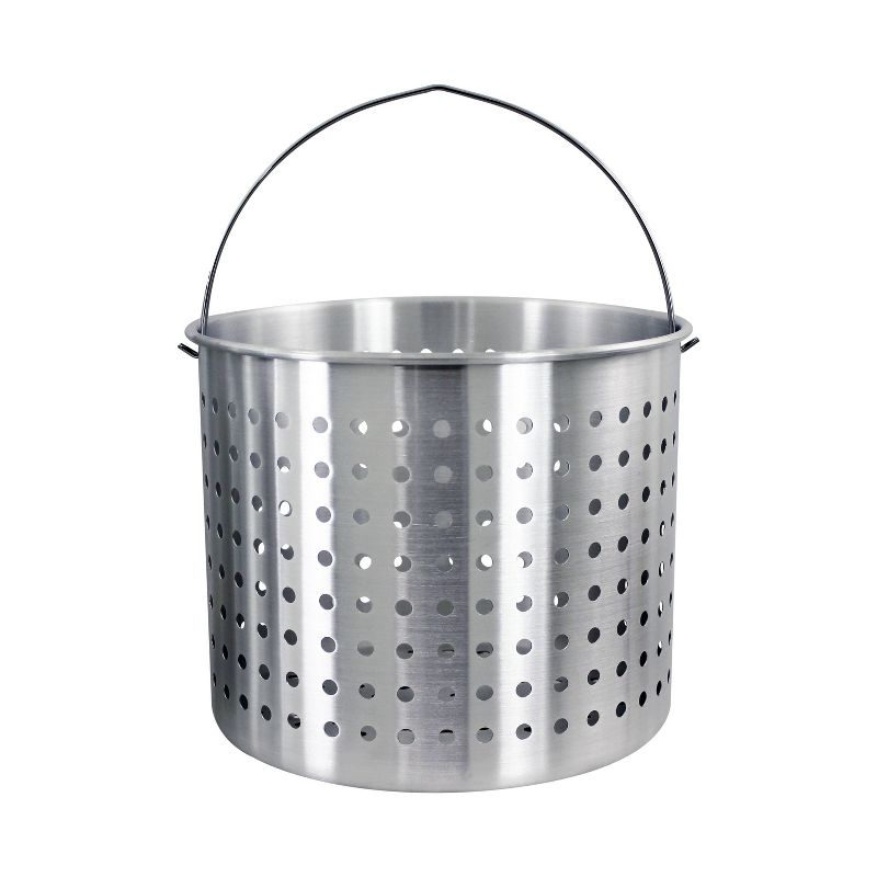 3pc 60qt Stock Aluminum Pot &#38; Basket Silver, 2 of 6