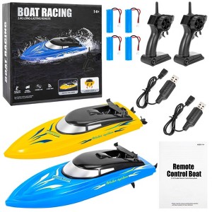 RC Boats, 2PACK Remote Control Boat, Waterproof Electric Fast Speed Boat for Adults Kids Water Play, Summer Water Games - 1 of 4