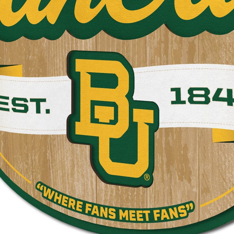 NCAA Baylor Bears Fan Cave Sign - 3D Multi-Layered Wall Display, Official Team Memorabilia, 4 of 5