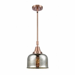 Bell - 1 Light Stem Hung Mini Pendant In Industrial Style-11.13 Inches Tall and 8 Inches Wide - 1 of 1