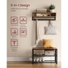 VASAGLE Coat Rack Shoe Bench Set - Multifunctional Hall Tree with Bench - 4 of 4