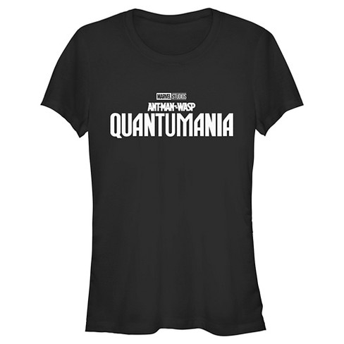 Juniors Womens Ant-Man and the Wasp: Quantumania Movie Logo White T-Shirt - image 1 of 4