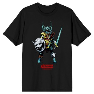 Dungeons & Dragons Warduke Men's Black Graphic Tee - 1 of 2