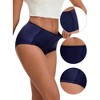 INSPIRE CHIC Women's Floral Lace Breathable Comfortable Mid Rise Underwear Briefs - 3 of 4