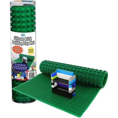 Big Bag of Bricks Rollable Brick Building Play Mat - Green 16