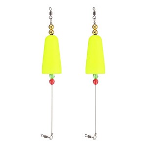 Unique Bargains Plastic Weighted Popping Corks Conical Fishing Floats Rigs 2 Pcs - 1 of 4