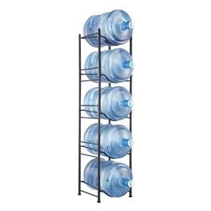 VEVOR 5 Tiers Water Jug Holder, 5 Gallon Water Bottle Holder, Single Row Water Bottle Rack for 5 Bottles, Heavy Duty Water Jug Rack - 1 of 4