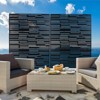 DSVIMOY Outdoor & Indoor Privacy Screen, Freestanding Decorative Privacy Screen for Deck Balcony Patio, Black, 48"*76"*16" - 4 of 4