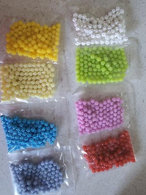  Aquabeads Star Bead Refill Pack, Arts & Crafts Bead Refill Kit  for Children - Over 800 Star Beads in 8 Colors : Everything Else