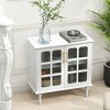 Syemin Decorative Storage Cabinets, 2 Door Storage Cabinet Sideboard, Suitable for Living Room, Entryway and Kitchen Dining Room, - 4 of 4