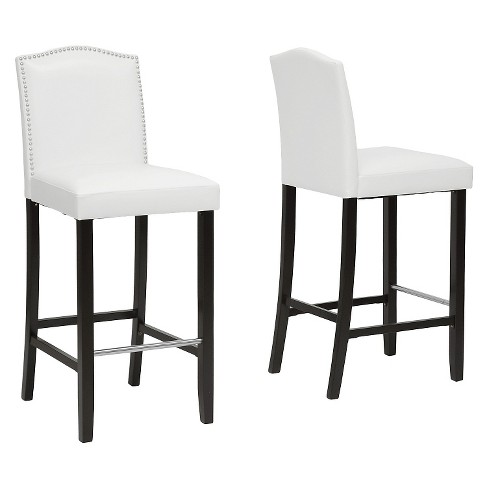 White studded 2025 bar stools