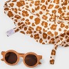 Baby Girls' Leopard Sunhat & Sunglasses Set - Cat & Jack™ Brown 6-12M - 4 of 4