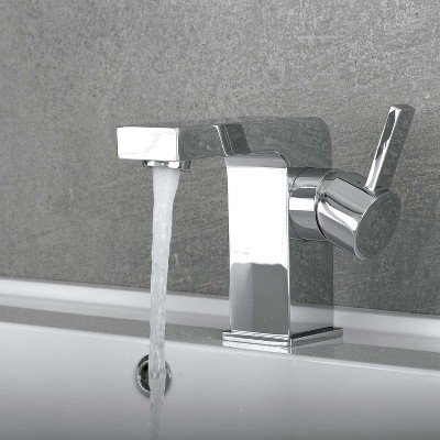 PAGED Bathroom Faucet Single Handle Bathroom Sink Faucet Chrome Finish Faucet with Ceramic Cartridge