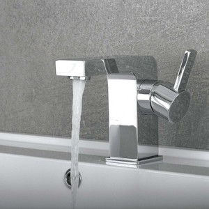 PAGED Bathroom Faucet Single Handle Bathroom Sink Faucet Chrome Finish Faucet with Ceramic Cartridge - 1 of 4