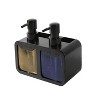Trio Essentials Hand and Dish Soap Dispenser, Sponge Caddy and Brush Holder 4-in-1 Kitchen Dual Soap Dispenser - 2 of 4