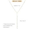 Dainty Y-Shape Lariat Body Chain: 14K Gold Plated Non-Tarnish Layered Necklace & Choker Set for Women - 4 of 4