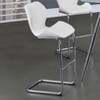 PAGED Bucket Bar Stools Set of 4, Modern Counter Height Bar Chair with Low Back and Metal Footrest for Bar, Kitchen, Dining Room - 2 of 4