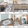 TOBILI Kitchen Rugs 3 Piece,Washable Non Slip Runner Rug,Farmhouse Hallway Doormat for Home Decor,gray - 4 of 4