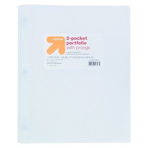 2 Pocket Plastic Folder with Prongs - up&up™ - 1 of 3