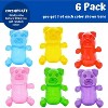 Inflatable Gummy Bears - 6 pcs per pack - 12in Mini Inflatable Gummy Bear Toy for Kids’ Birthday Decorations, Gummy Bear Squishy Fun for Outdoor Party - 3 of 4