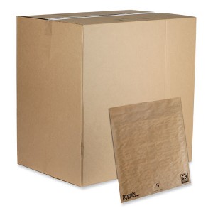 Pregis EverTec Curbside Recyclable Padded Mailer, #5, Kraft Paper, Self-Adhesive Closure, 12 x 15, Brown, 100/Carton - 1 of 4
