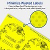 Avery Neon Yellow Paper Labels, 4.75" x 3.5" Arched - 4 of 4