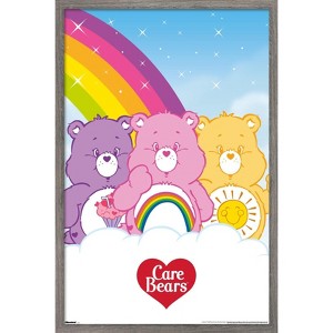 Trends International Care Bears - Rainbow Magic Framed Wall Poster Prints - 1 of 4
