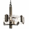 Aberdeen 26" 6 Light Chandelier with Piastra Glass in Olde Bronze® and Distressed Antique Gray with Rust Accents - 2 of 4