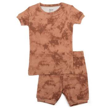 Leveret Kids Two Piece Cotton Pajamas Tie Dye Peach Mix 8 Year : Target