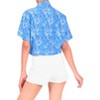 LA LEELA Women's Button Down Blouses Summer Beach Party Collared Short Sleeve Vacation Button Up Dress Tee Hawaiian Shirts for Women - 3 of 4