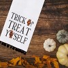 C&F Home Treat Yo'self Halloween Embroidered Cotton Flour Sack Kitchen Towel With Pom Poms Decor Decoration Decor - 2 of 4