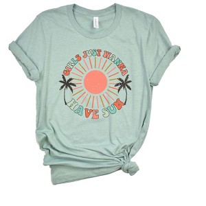 Simply Sage Market Women's Boho Girls Have Sun Short Sleeve Graphic Tee - 1 of 2