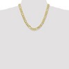 Black Bow Jewelry Men's 8.75mm, 10k Yellow Gold, Concave Figaro Chain Necklace - 2 of 4