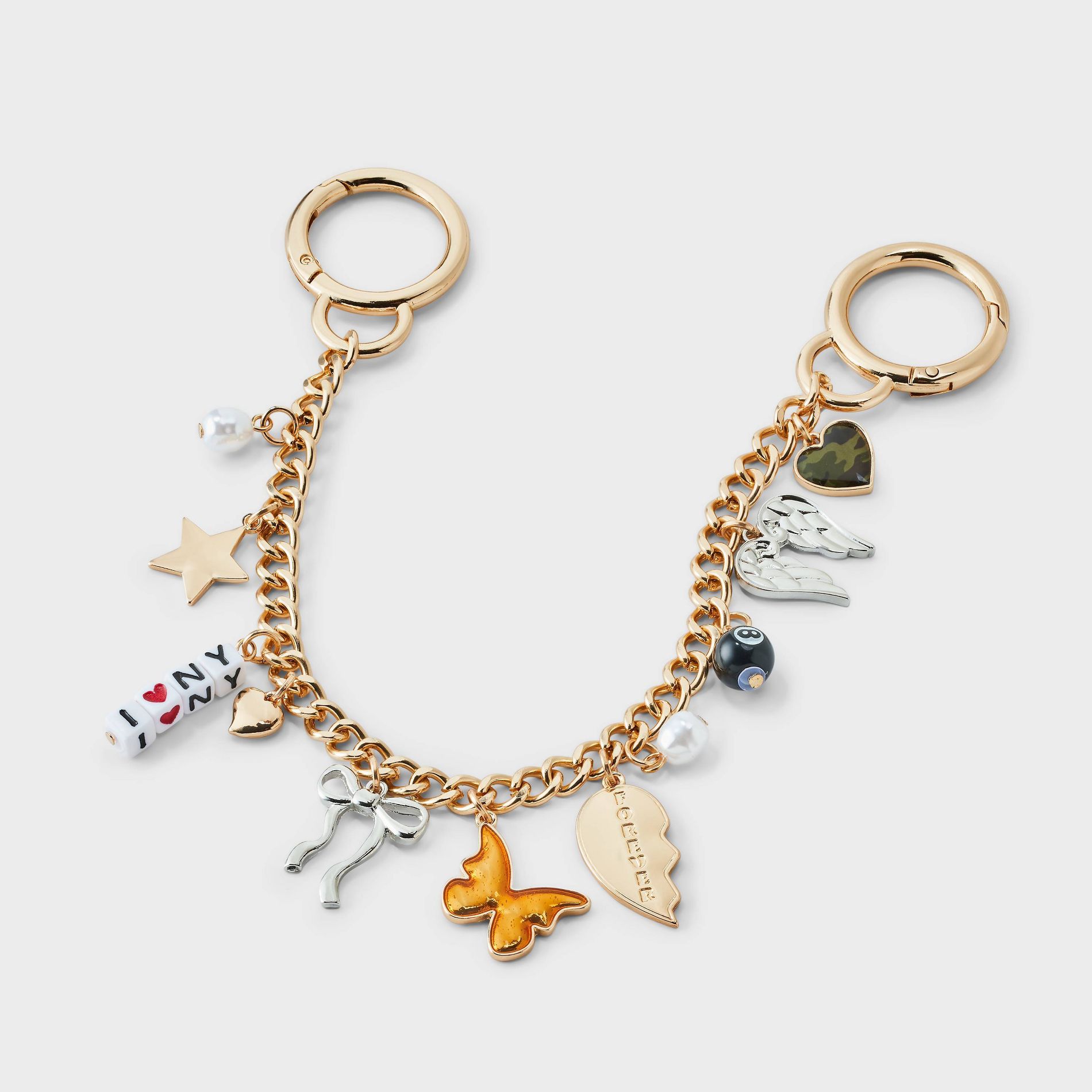 Variety Charm Chain Link Swag Bag Charm - Wild Fable™ with Olivia Dayton Gold