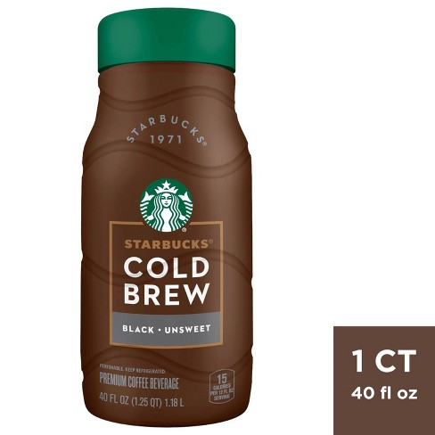 Starbucks Black Unsweetened Cold Brew Coffee - 40 fl oz - image 1 of 3