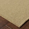 Captiv8e Designs Kokomo Textured Basket Weave Solid Tan Indoor/Outdoor Rug - 4 of 4