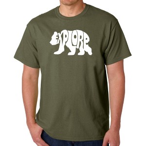 LA Pop Art Explore - Men's Word Art T-Shirt - 1 of 4