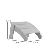 Emma and Oliver Indoor/Outdoor Poly Resin Adirondack Style Ottoman - 4 of 4