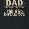Rerun Island Men's Dad The Man The Myth Long Sleeve Graphic Cotton Pullover Sweatshirt - 2 of 3
