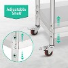 Acekool 36" NSF Stainless Steel Prep Table – 2-Tier Commercial Workstation for Kitchen, Garage & Restaurant Use - 4 of 4