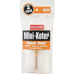 Wooster Genuine 4" Mini-Koter Mohair Blend 2-Pack Roller Cover - R252-4 - 1 of 3