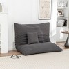 INFURNIC Bean Bag Seats Floor Lounger with Removable Washable Cover for Relaxing Comfortable Seating for Adults and Kids, Grey, 61.02"*51.97"*11.81" - 3 of 4