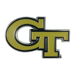 NCAA Georgia Tech Yellow Jackets 3D Metal Emblem - 1 of 3